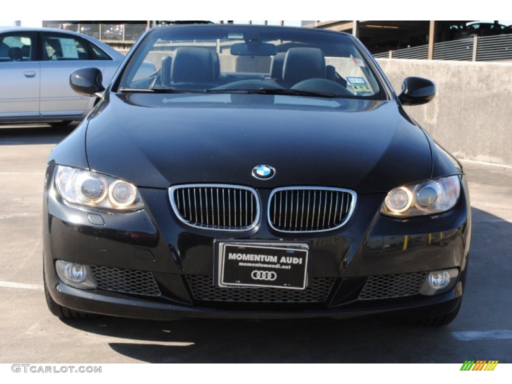 2010 3 Series 335i Convertible - Black Sapphire Metallic / Black photo #2