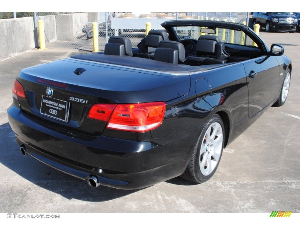 2010 3 Series 335i Convertible - Black Sapphire Metallic / Black photo #7