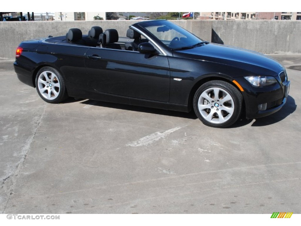 2010 3 Series 335i Convertible - Black Sapphire Metallic / Black photo #8