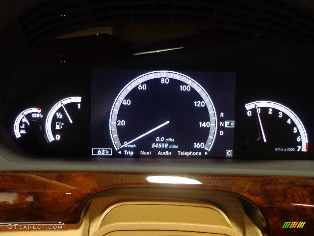 2008 Mercedes-Benz S 550 4Matic Sedan Gauges Photo #77468001