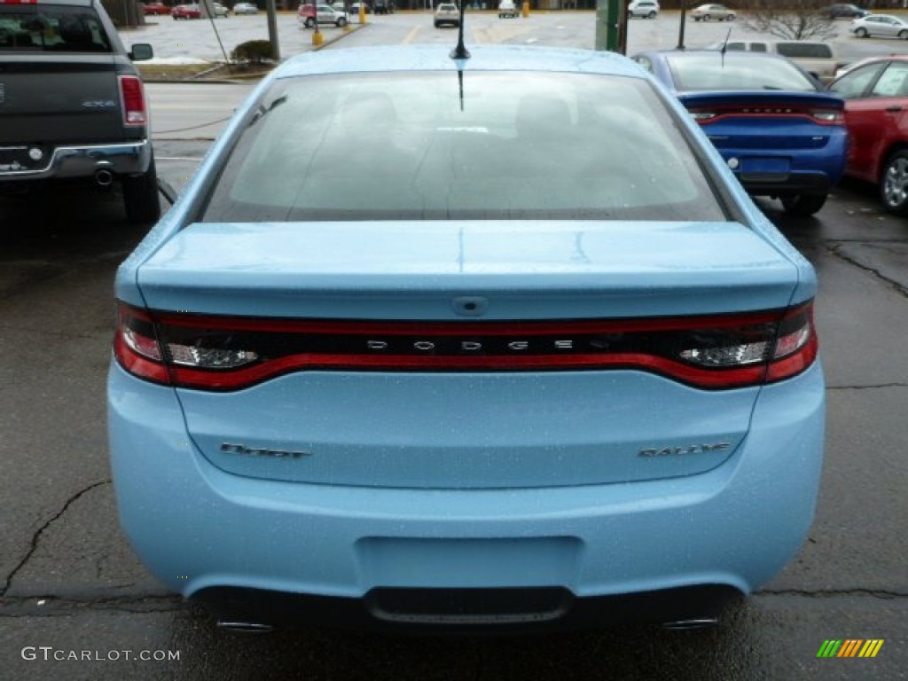 2013 Dart Rallye - Laguna Blue / Black/Light Diesel Gray photo #4