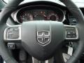 Black/Light Diesel Gray 2013 Dodge Dart Rallye Steering Wheel