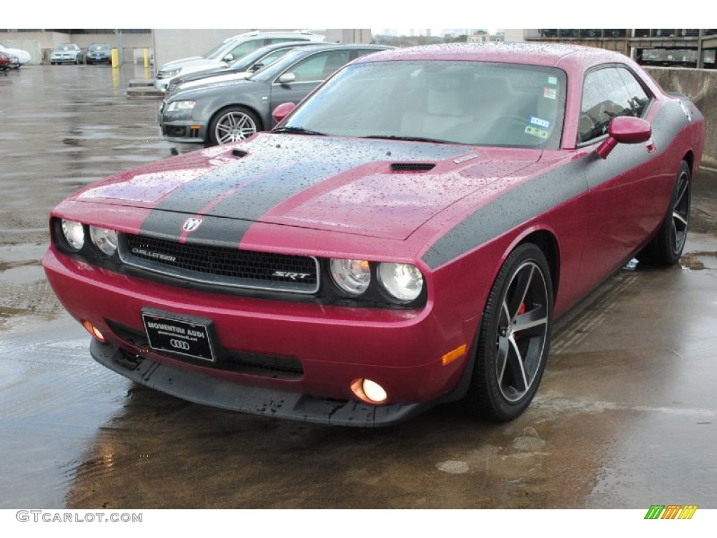 2010 Challenger SRT8 Furious Fuchsia Edition - Furious Fuchsia / Pearl White Leather photo #3