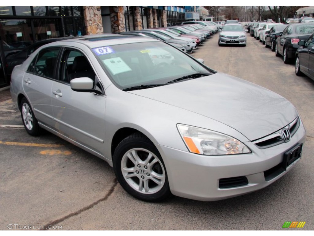 Alabaster Silver Metallic 2007 Honda Accord EX-L Sedan Exterior Photo #77468386