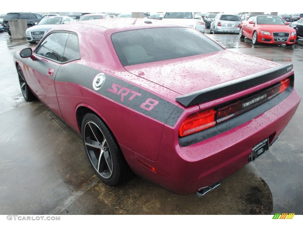 2010 Challenger SRT8 Furious Fuchsia Edition - Furious Fuchsia / Pearl White Leather photo #5