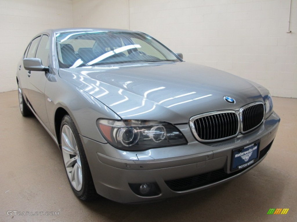 2008 7 Series 750Li Sedan - Sterling Grey Metallic / Black photo #1