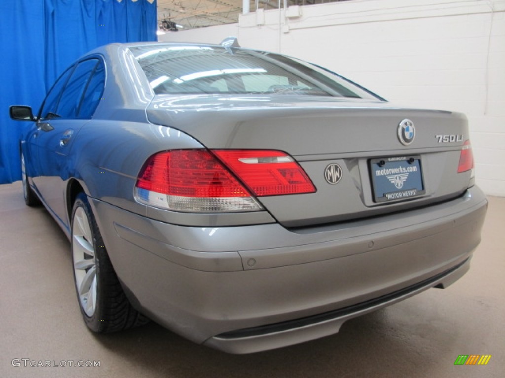 2008 7 Series 750Li Sedan - Sterling Grey Metallic / Black photo #5