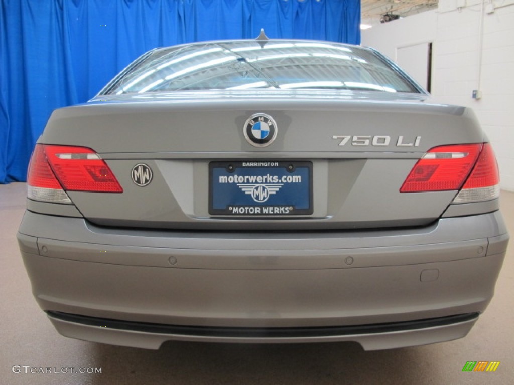 2008 7 Series 750Li Sedan - Sterling Grey Metallic / Black photo #6