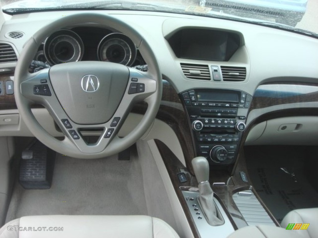2010 Acura MDX Technology Taupe Gray Dashboard Photo #77468505