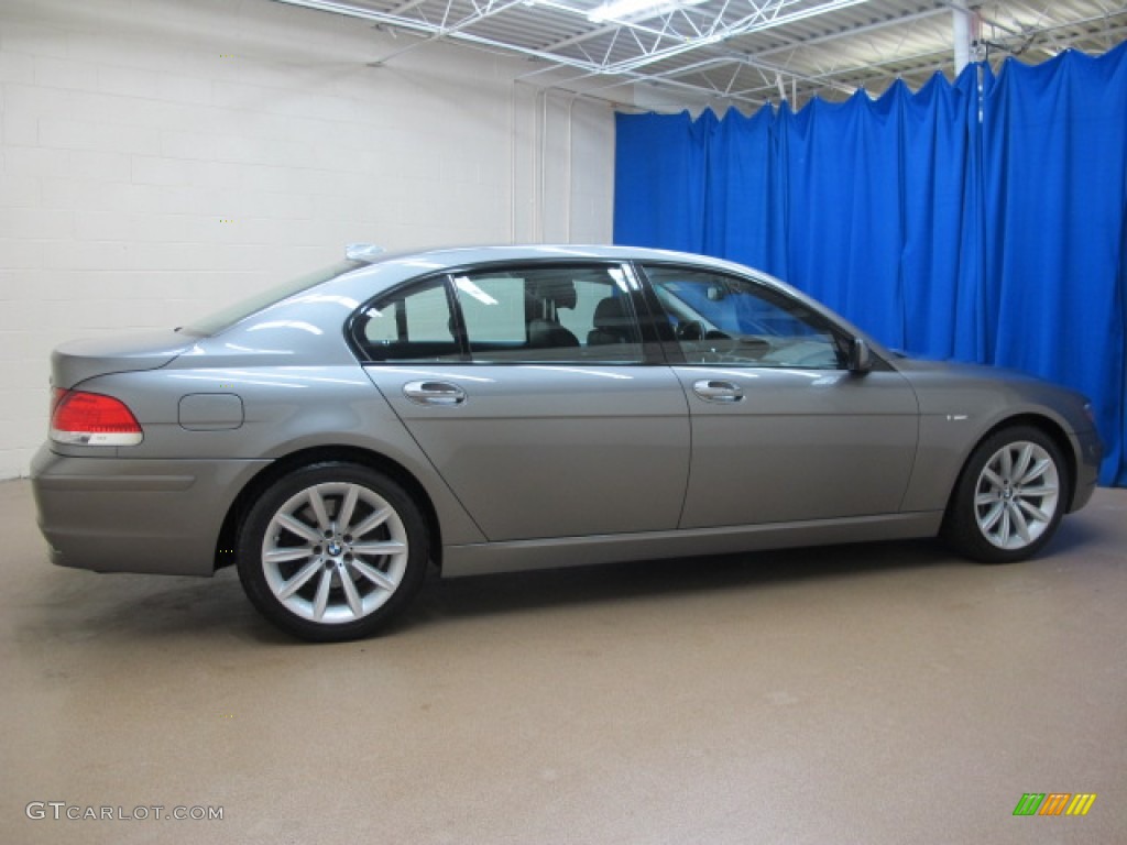 2008 7 Series 750Li Sedan - Sterling Grey Metallic / Black photo #8