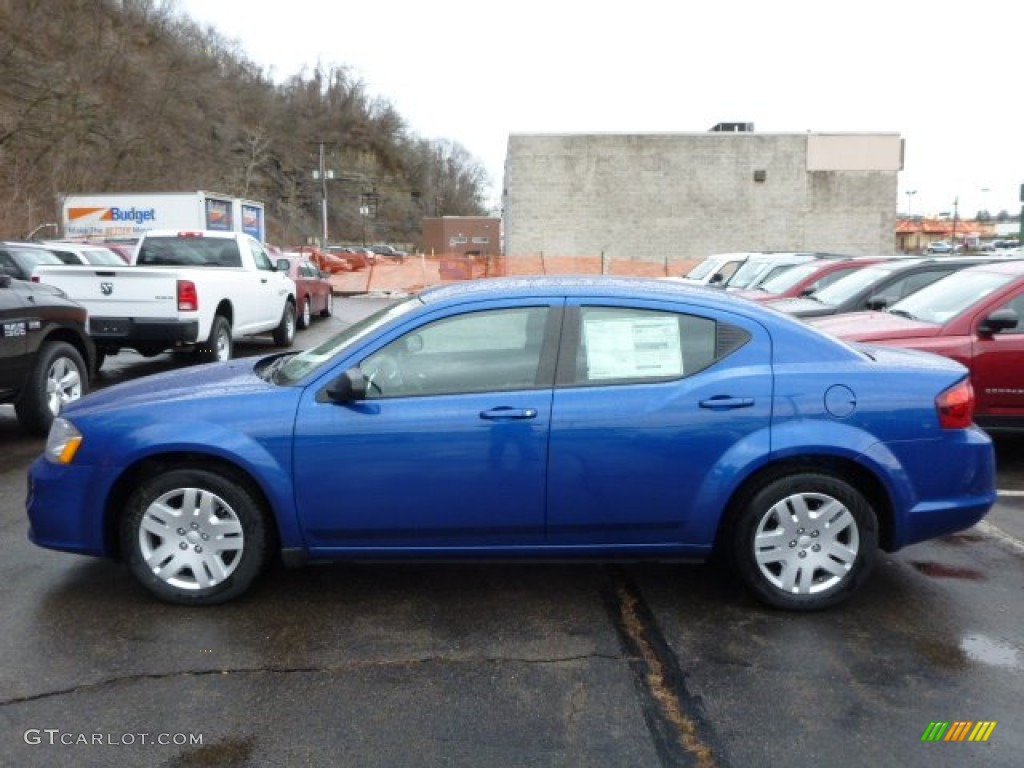 Blue Streak Pearl 2013 Dodge Avenger SE Exterior Photo #77468700
