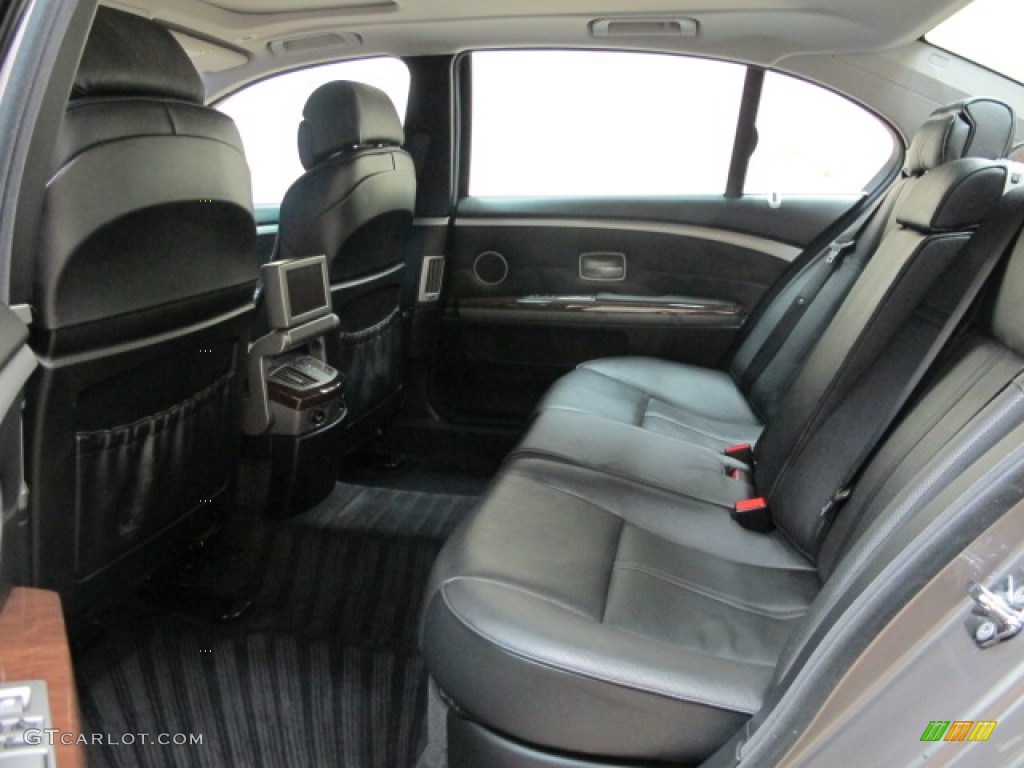 Black Interior 2008 BMW 7 Series 750Li Sedan Photo #77468703