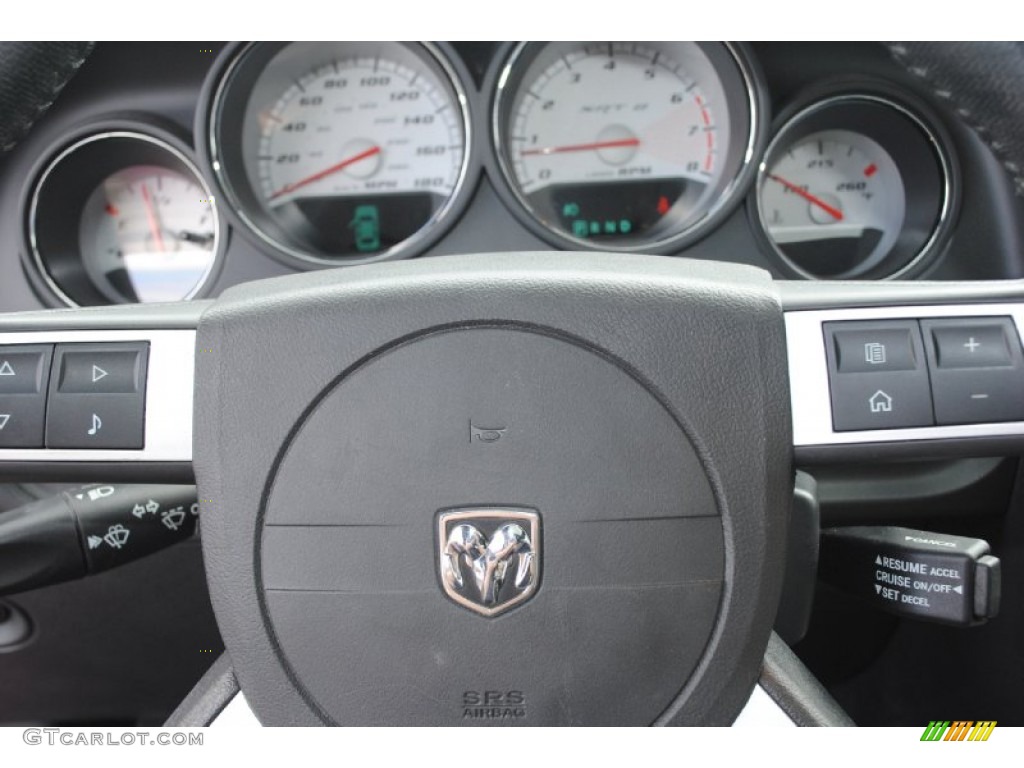 2010 Challenger SRT8 Furious Fuchsia Edition - Furious Fuchsia / Pearl White Leather photo #24