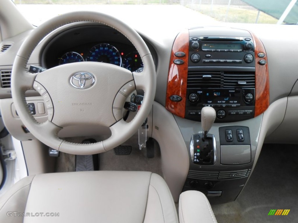 2008 Toyota Sienna XLE Stone Dashboard Photo #77470097