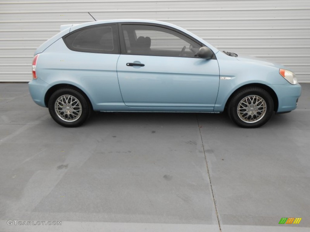Ice Blue 2007 Hyundai Accent GS Coupe Exterior Photo #77470234