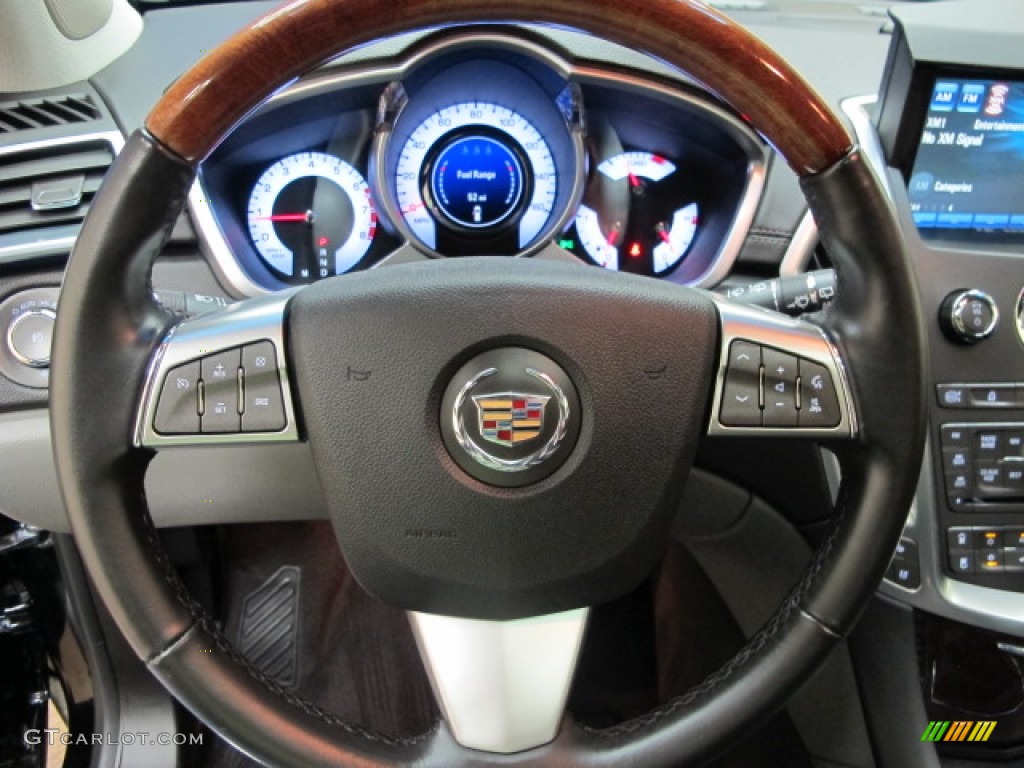 2010 Cadillac SRX 4 V6 Turbo AWD Ebony/Titanium Steering Wheel Photo #77470332
