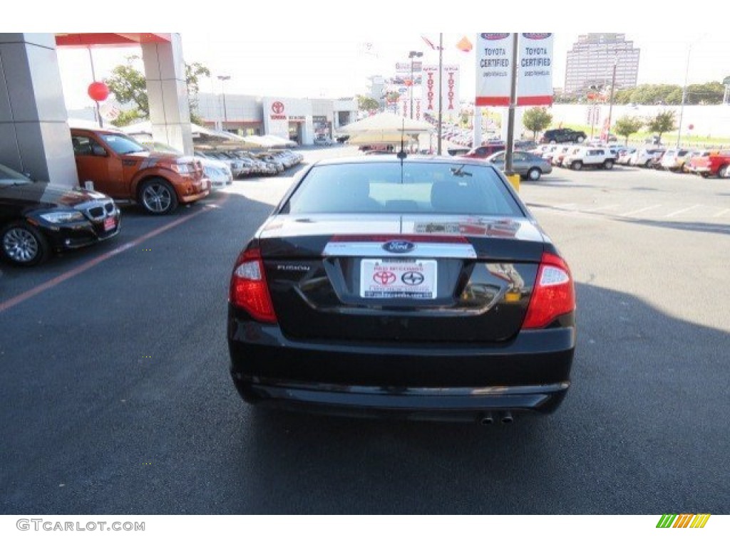 2011 Fusion SEL - Tuxedo Black Metallic / Charcoal Black photo #6