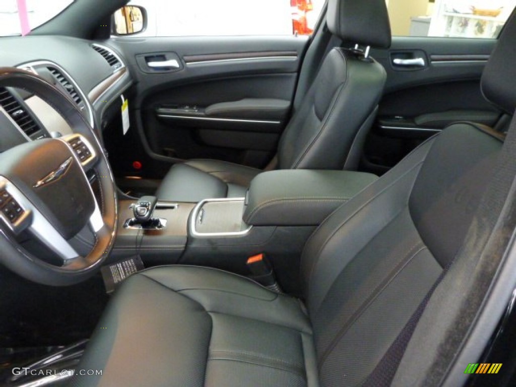 Black Interior 2013 Chrysler 300 C AWD John Varvatos Luxury Edition Photo #77470741