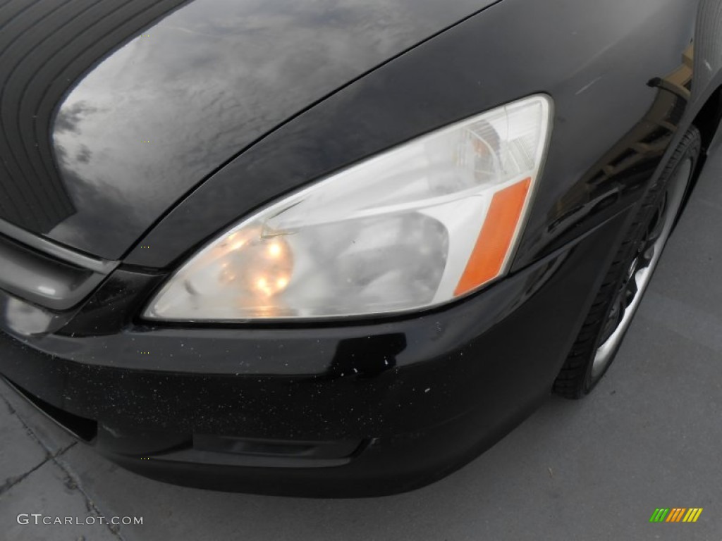 2006 Accord EX V6 Coupe - Nighthawk Black Pearl / Black photo #9