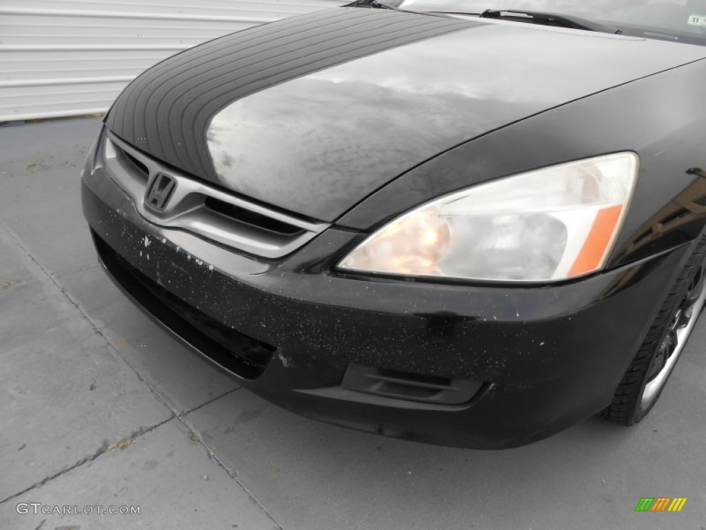 2006 Accord EX V6 Coupe - Nighthawk Black Pearl / Black photo #10