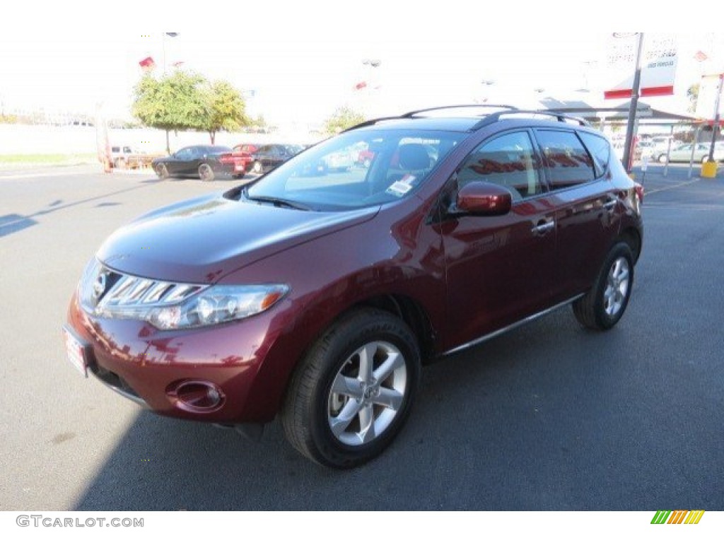 2010 Murano SL - Merlot Red Metallic / Black photo #3