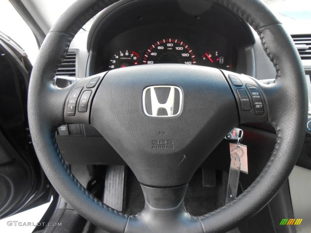 2006 Accord EX V6 Coupe - Nighthawk Black Pearl / Black photo #39