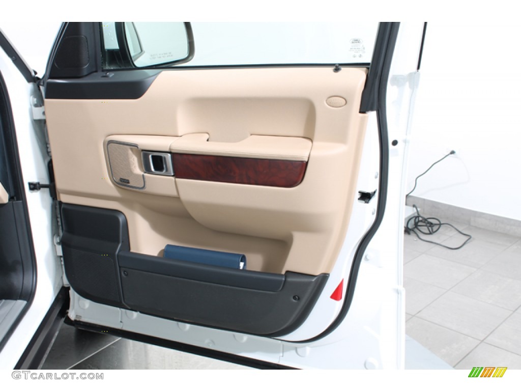 2011 Land Rover Range Rover HSE Tan/Jet Door Panel Photo #77471682