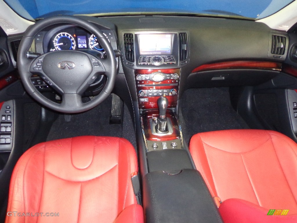 Monaco Red Interior 2010 Infiniti G 37 Convertible Photo #77472120