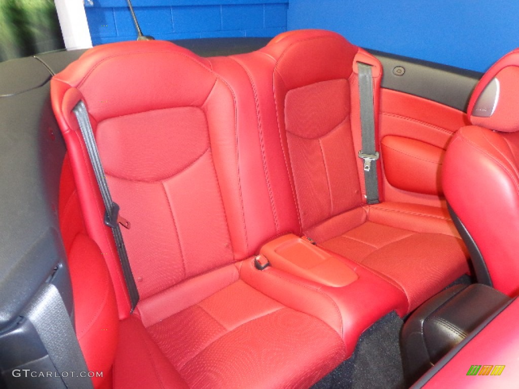 Monaco Red Interior 2010 Infiniti G 37 Convertible Photo #77472177