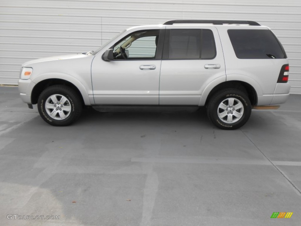 Brilliant Silver Metallic 2010 Ford Explorer XLT Exterior Photo #77472246