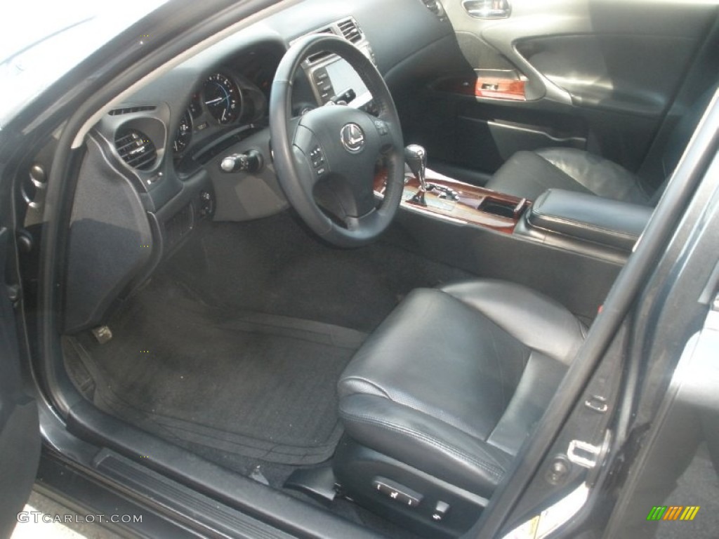 Black Interior 2007 Lexus IS 250 Photo #77473407