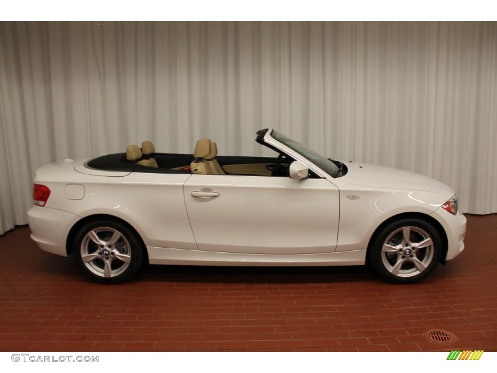 2013 1 Series 128i Convertible - Alpine White / Savanna Beige photo #3