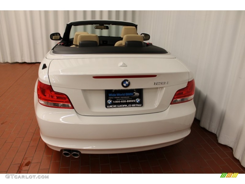 2013 1 Series 128i Convertible - Alpine White / Savanna Beige photo #5