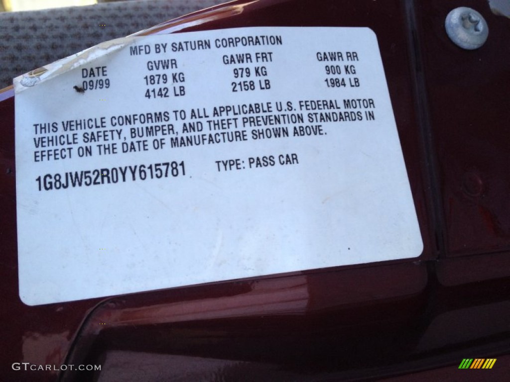2000 L Series LS2 Sedan - Dark Red / Gray photo #11