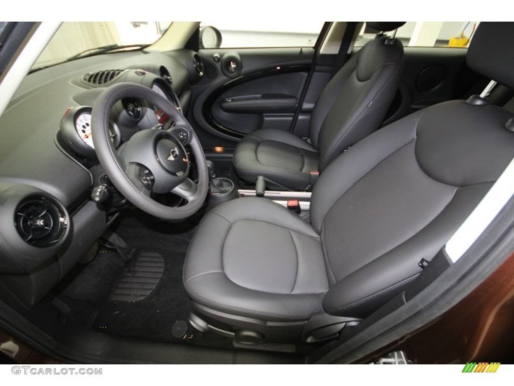 Carbon Black Interior 2013 Mini Cooper Countryman Photo #77476274