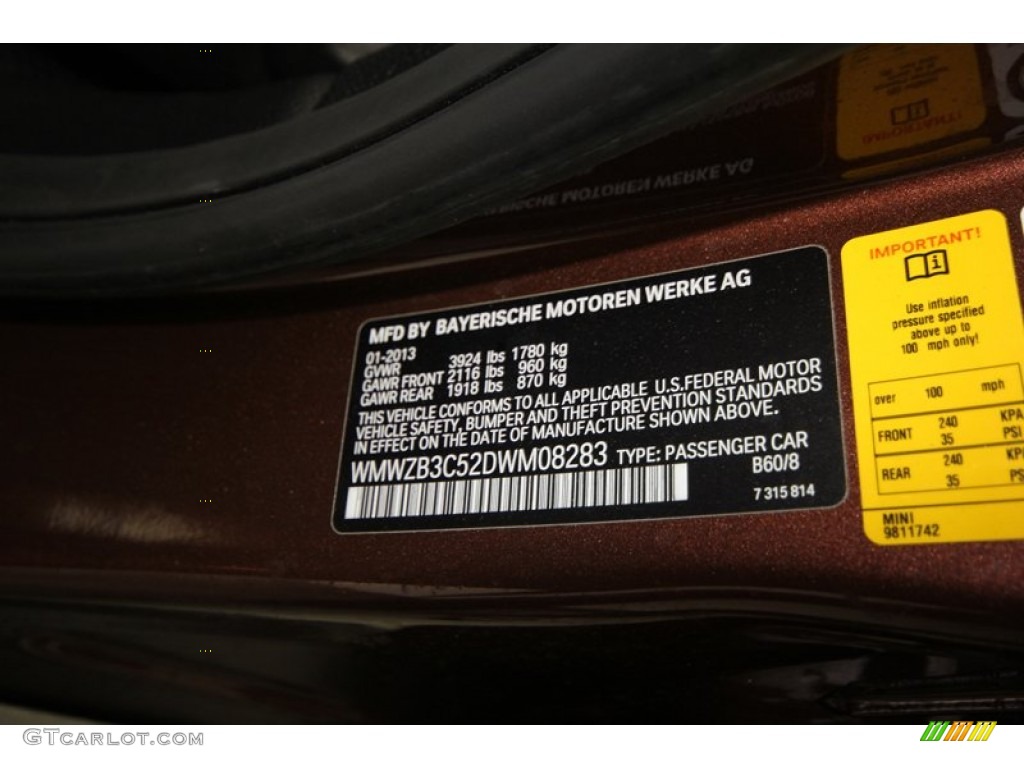2013 Cooper Color Code B60 for Brilliant Copper Metallic Photo #77476442