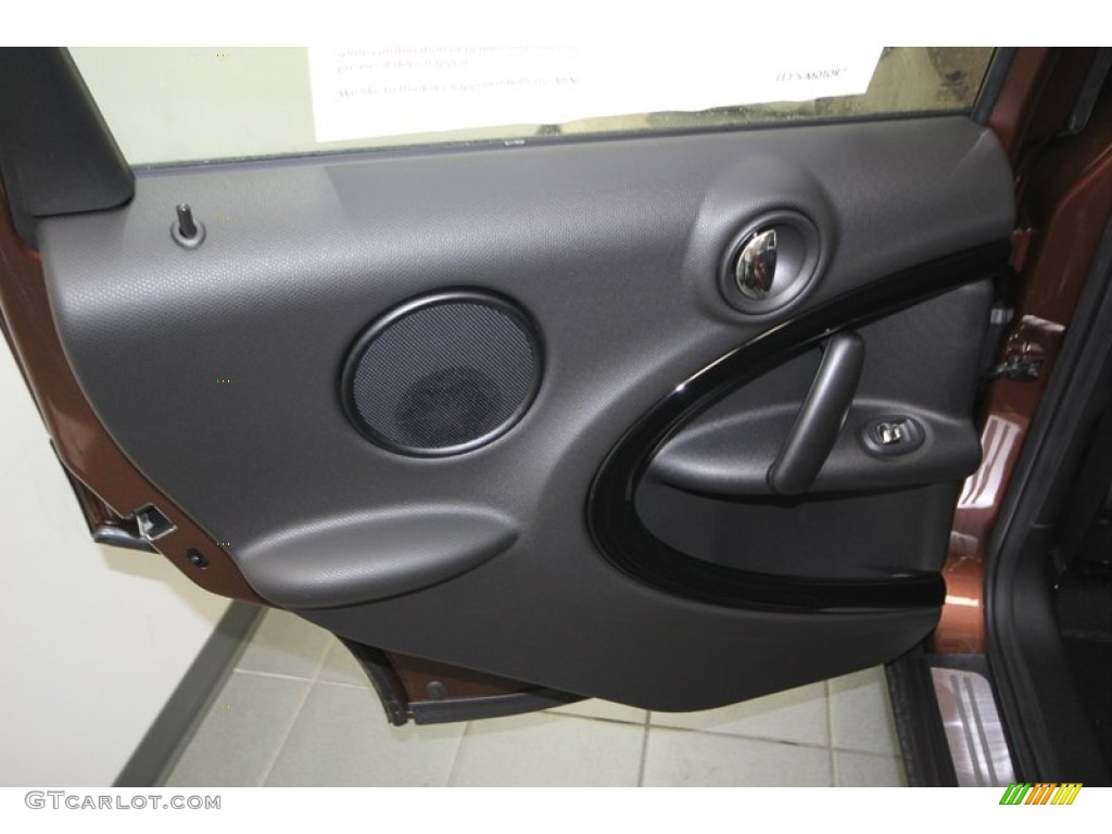 2013 Mini Cooper Countryman Carbon Black Door Panel Photo #77476728