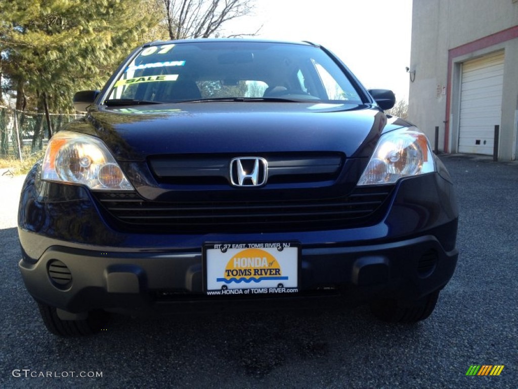 2007 CR-V LX 4WD - Royal Blue Pearl / Black photo #2