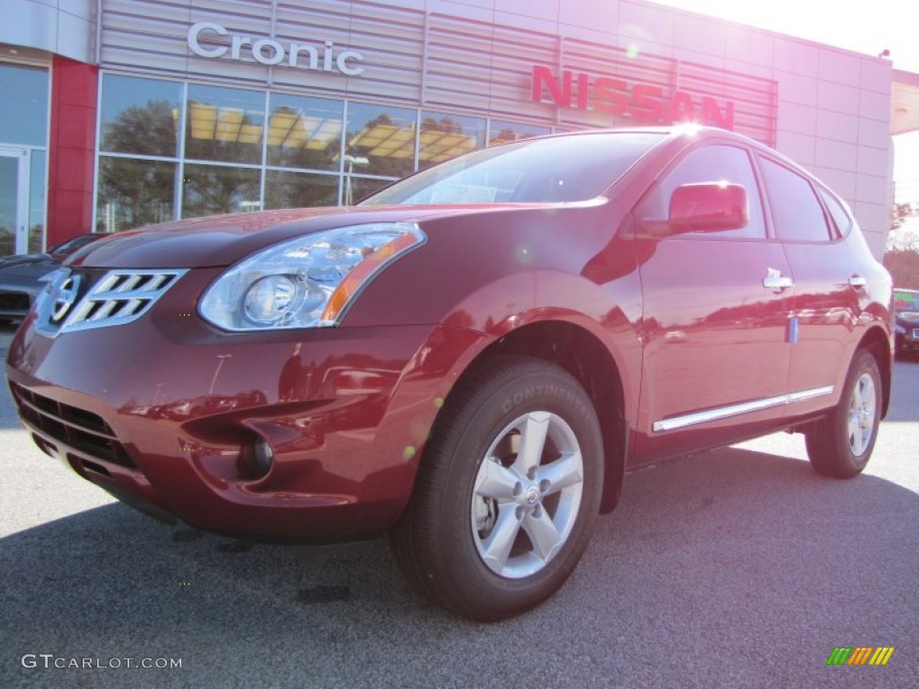 2013 Rogue S Special Edition - Cayenne Red / Black photo #1