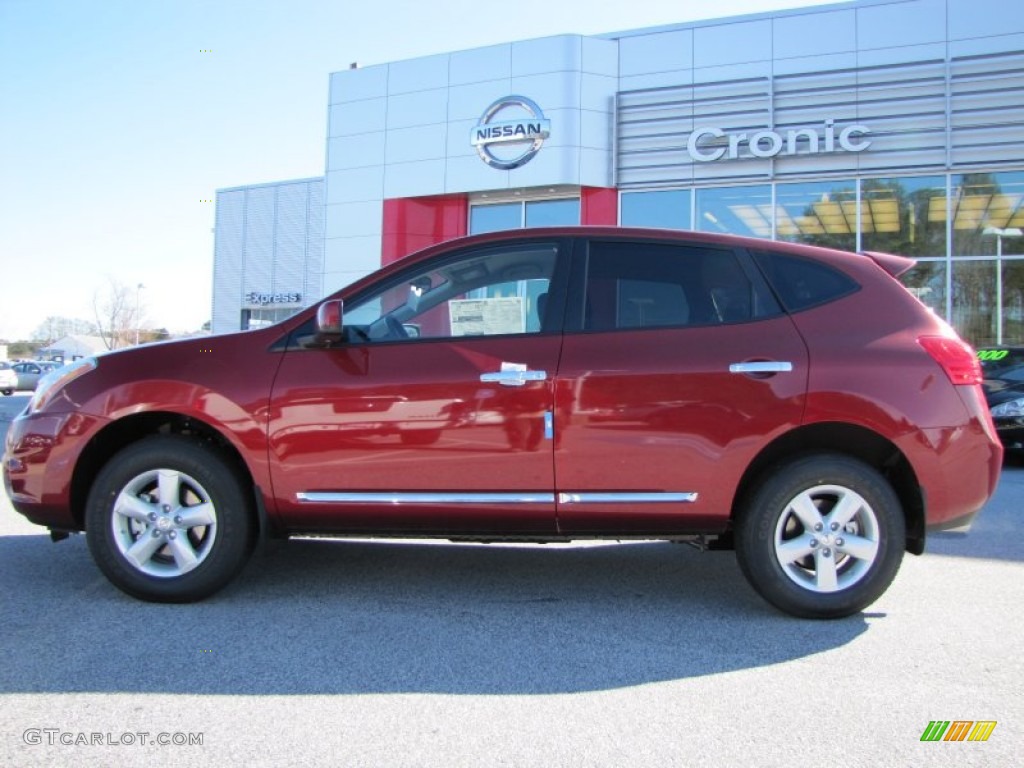 2013 Rogue S Special Edition - Cayenne Red / Black photo #2