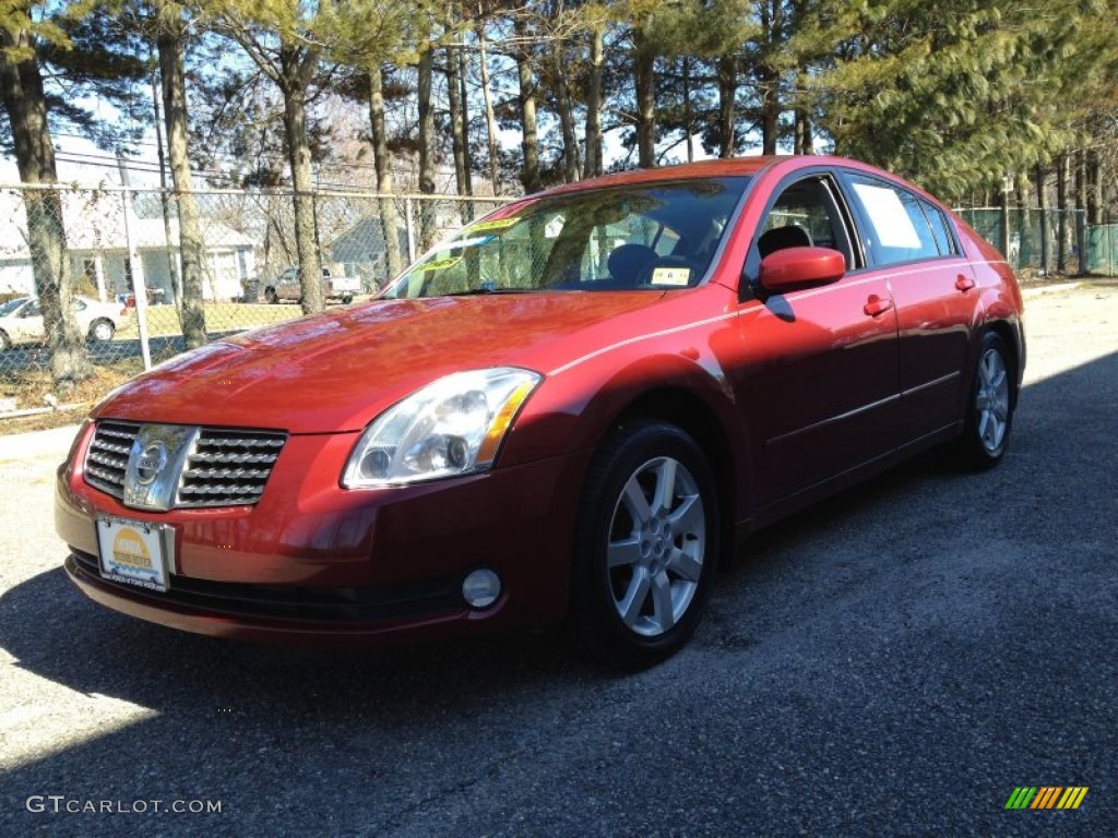 2004 Maxima 3.5 SL - Red Opulence / Black photo #1