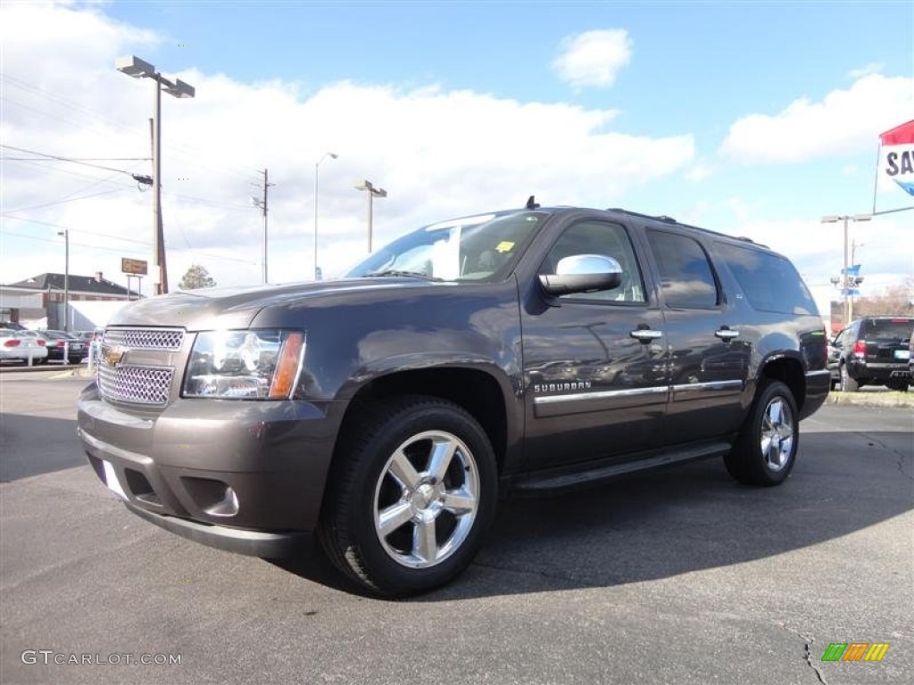 Taupe Gray Metallic 2011 Chevrolet Suburban LTZ 4x4 Exterior Photo #77478932