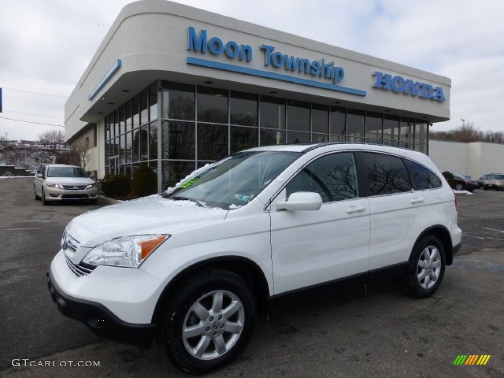 2008 CR-V EX-L 4WD - Taffeta White / Gray photo #1