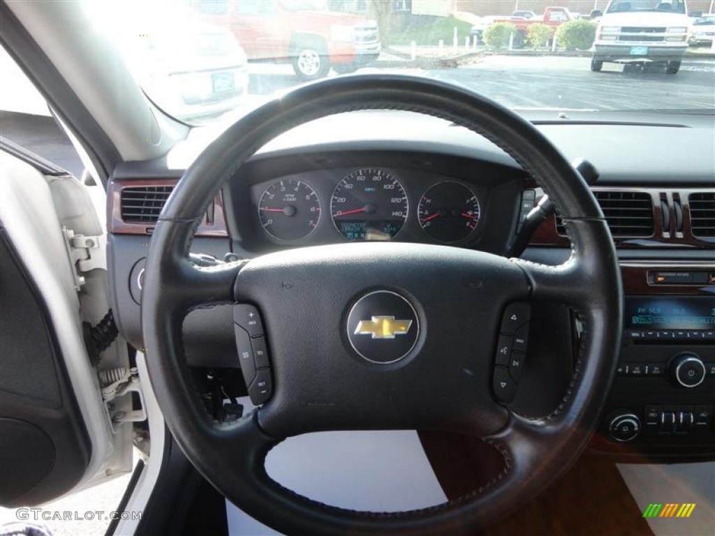 2006 Chevrolet Impala LT Ebony Black Steering Wheel Photo #77479994