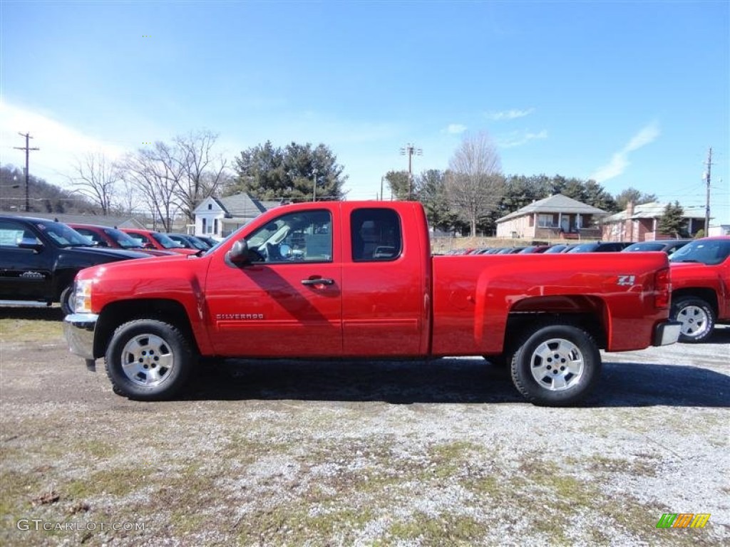 2013 Silverado 1500 LT Extended Cab 4x4 - Victory Red / Ebony photo #4