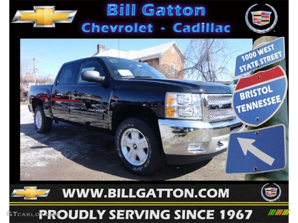 2013 Silverado 1500 LT Crew Cab 4x4 - Black / Ebony photo #1