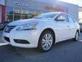 2013 Aspen White Nissan Sentra SL  photo #1