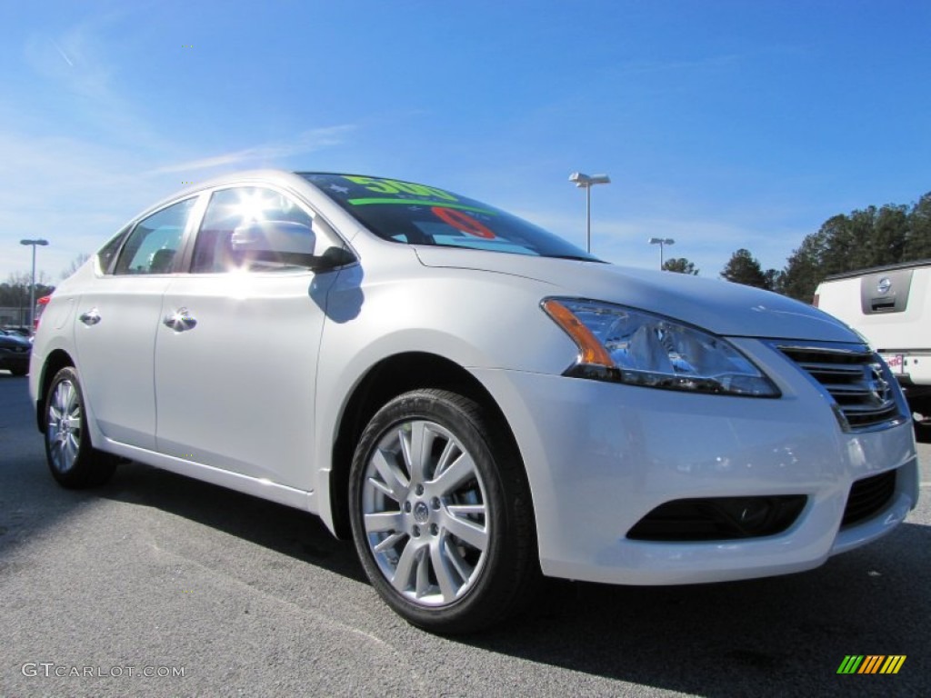 Aspen White 2013 Nissan Sentra SL Exterior Photo #77480804