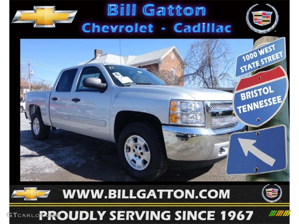 2013 Silverado 1500 LT Crew Cab 4x4 - Silver Ice Metallic / Ebony photo #1