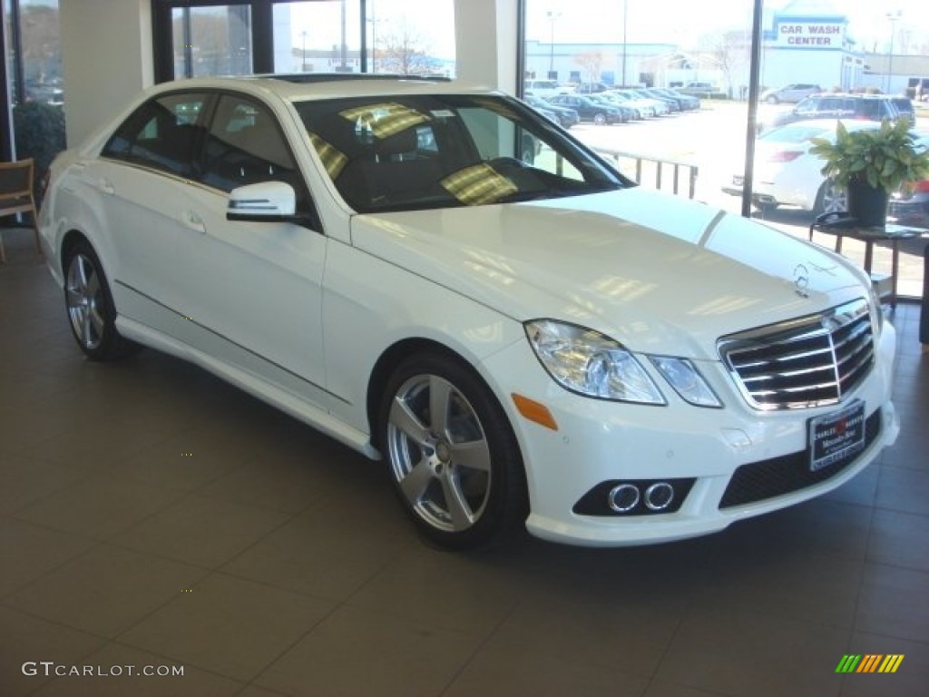 2010 E 350 Sedan - Arctic White / Natural Beige photo #2